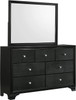 ALTANA Black Crushed Velvet Youth LED Bedroom Set 
