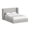 Angeline - Complete Queen Non-Storage Bed - Gray Fabric