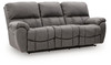 Bakerstein - Power Reclining Sofa With Adjustable Headrest - Galaxy