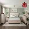 PRISTINA Greige Lighted Bedroom with Storage Bed