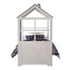 Tree House II - Twin Bed - Weathered White & Washed Gray