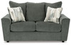 Stairatt - Loveseat - Gravel