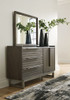 Arkenton - 5 Pc. - Dresser, Mirror, King Panel Bed - Grayish Brown