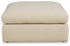 Elyza - Oversized Accent Ottoman - Linen