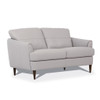 Helena - Loveseat - Pearl Gray Leather
