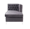 Jaszira - Modular Chaise - Gray Velvet