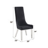 Gianna - Side Chair (Set of 2) - Black Velvet & Stainless Steel