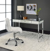 Canine - Writing Desk - Mirrored And Chrome
