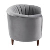 Millephri - Loveseat - Gray Velvet