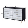 Myles - Dresser - Black, Silver & Gold