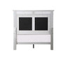 Varian - Twin Bed - Burgundy Velvet, Silver & Mirrored