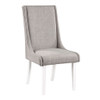 Hollyn - Side Chair (Set of 2) - Gray Linen & White