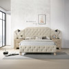 Ranallo - Queen Wall Bed - Beige Linen & Natural