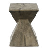 Zahi - Accent Table - Weathered Oak