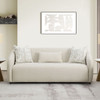 Etienne - Sofa With 3 Pillows - Beige Linen