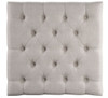 Aizen - Cocktail Ottoman - Beige Fabric & Espresso