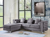 Bovasis - Ottoman - Gray Velvet