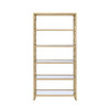 Milavera - Bookshelf - Clear Glass & Gold