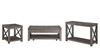 Dexter - 3 Piece Table Set (Sofa, End, Coffee Tables) - Brown