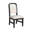 Ridgemont - Fabric Dining Side Chair (Set of 2) - White / Black With Grain