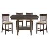 Balin - 5 Piece Set (Table & 4 Side Chairs) - Brown