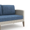 Carezza - 5 Piece Set (Sofa & 2 Club Chairs & 2 Stools) - Dark Blue