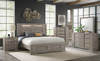 GRAYSON Gray Lighted King Bedroom Set