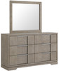 GRAYSON Gray Lighted King Bedroom Set