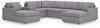 Modmax - U-Shaped Sectional - Granite