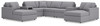 Modmax - U-Shaped Sectional - Granite
