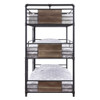 Brantley - Triple Twin Bunk Bed - Sandy Black & Dark Bronze Hand-Brushed