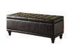 Gianna Dark Brown Storage Ottoman