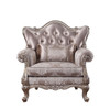 Jayceon - Chair With Pillow - Fabric & Champagne