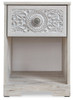 Paxberry - One Drawer Night Stand - Open Cubby - Whitewash