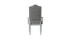 House Marchese - Arm Chair (Set of 2) - Two Tone Gray Fabric & Pearl Gray