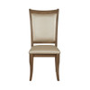 Harald - Side Chair (Set of 2) - Beige PU & Gray Oak
