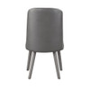 Waylon - Side Chair (Set of 2) - Gray Synthetic Leather & Gray Oak