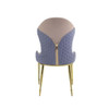 Caolan - Side Chair Set of 2) - Tan, Lavender Fabric & Gold