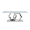 Gianna - Dining Table - Clear Glass Top & Stainless Steel