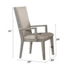 Rocky - Arm Chair (Set of 2) - Fabric & Gray Oak