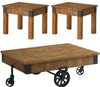 Zachary Brown 3 Piece Table Set