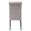 Yabeina - Side Chair (Set of 2) - Beige Linen & Gray