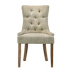 Yotam - Side Chair Set of 2) - Beige Fabric & Salvaged Oak