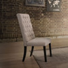 Morland - Side Chair (Set of 2) - Tan Linen & Vintage Black
