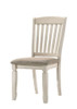 Fedele - Side Chair (Set of 2) - Tan Fabric & Cream