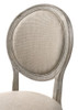 Faustine - Side Chair (Set of 2) - Tan Fabric & Salvaged Light Oak Finish