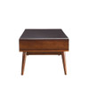 Christa - Coffee Table - Espresso & White