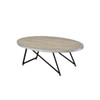 Allis - Coffee Table - Weathered Gray Oak & Metal