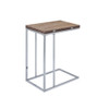 Danson - Accent Table - Weathered Oak & Chrome
