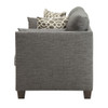 Laurissa - Loveseat With 4 Pillows - Light Charcoal Linen